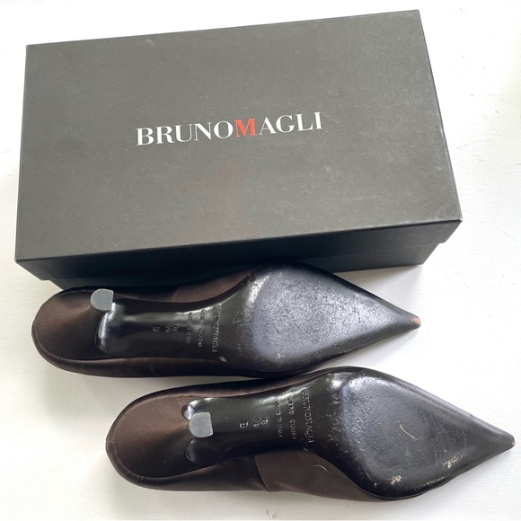 Vintage BRUNO MAGLI Dark Brown Size 8 1/2 - Picture 2 of 3